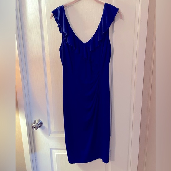Dress Barn royal blue dress size 8 - Picture 1 of 7